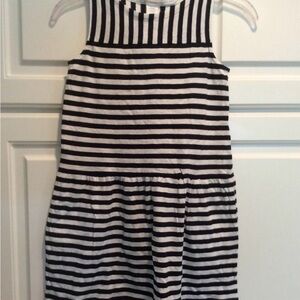 10 Crewcuts Nautical Navy and White Striped Dress